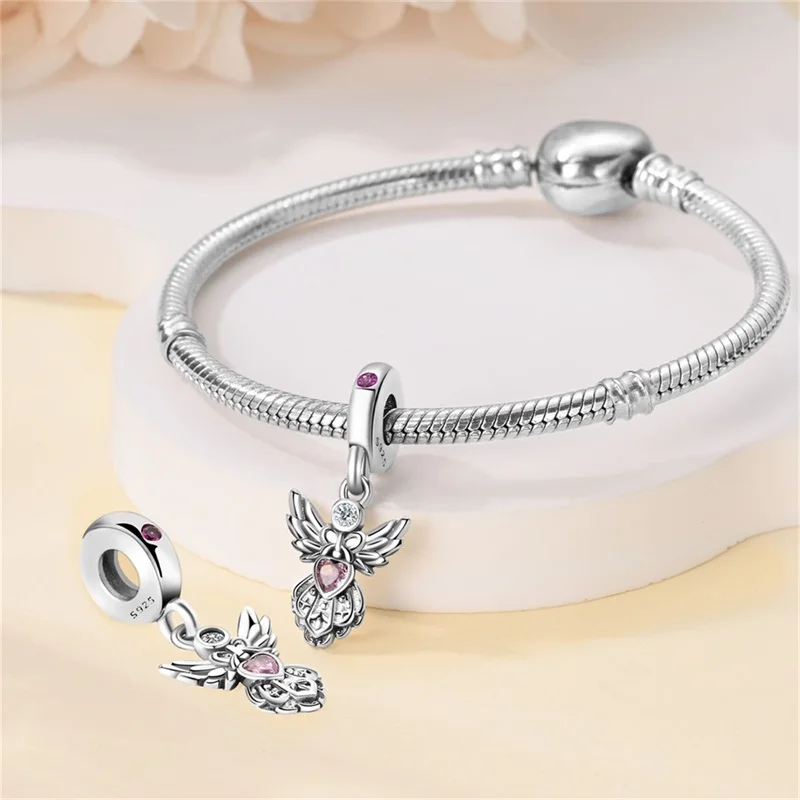 2024 Original New in Romantic Retro Classic Series Lotus Charm Beads Fits Pandach Bracelet Women 925 Silver Pendant Bead Jewelry - Image 28