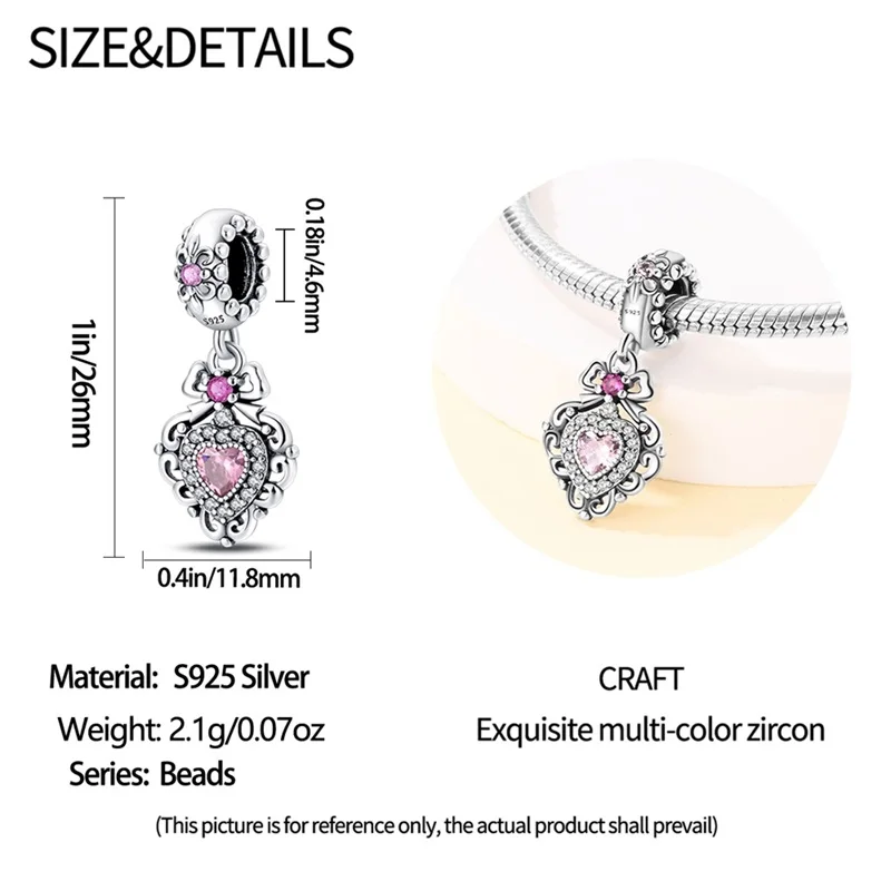 2024 Original New in Romantic Retro Classic Series Lotus Charm Beads Fits Pandach Bracelet Women 925 Silver Pendant Bead Jewelry - Image 36