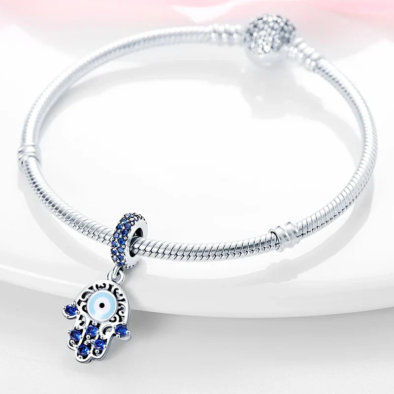 2024 Original New in Romantic Retro Classic Series Lotus Charm Beads Fits Pandach Bracelet Women 925 Silver Pendant Bead Jewelry - Image 41