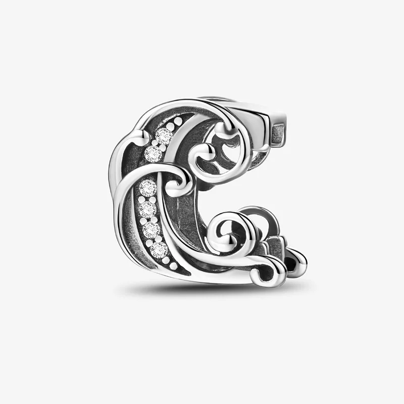 925 Sterling Silver Zircon Simple Vine 26 Letters Pendants Bead Fit Diy Bracelet Necklace Making Gift Of High Quality Jewelry - Image 22
