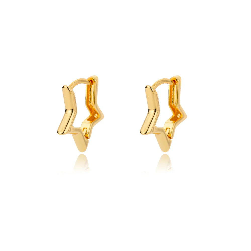 Geometric Star Earrings For Women Stainless Steel Star Hoop Earring Girl Jewelry Gift Charm Hypoallergenic Accessories Brincos - Image 6