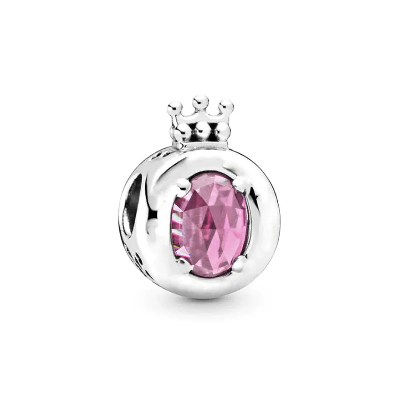 New 2023 Fashion Pink Pansy Flower Pendant Bead 925 Sterling Silver Plated Fit Necklace Keychain Charm DIY Jewelry Bracelet - Image 14