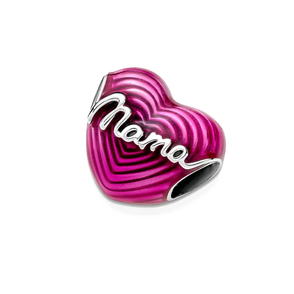 New 2023 Fashion Pink Pansy Flower Pendant Bead 925 Sterling Silver Plated Fit Necklace Keychain Charm DIY Jewelry Bracelet - Image 27