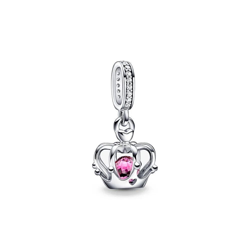 New 2023 Fashion Pink Pansy Flower Pendant Bead 925 Sterling Silver Plated Fit Necklace Keychain Charm DIY Jewelry Bracelet - Image 33
