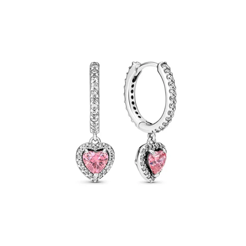 New 2023 Fashion Pink Pansy Flower Pendant Bead 925 Sterling Silver Plated Fit Necklace Keychain Charm DIY Jewelry Bracelet - Image 56