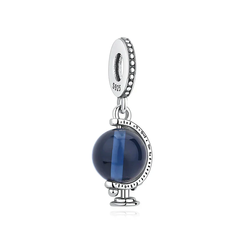 Original 925 Sterling Silver Charms Love Heart Turtle Murano Glass Pendant Beads Fit Pan Bracelet Necklace Jewelry For Women - Image 25