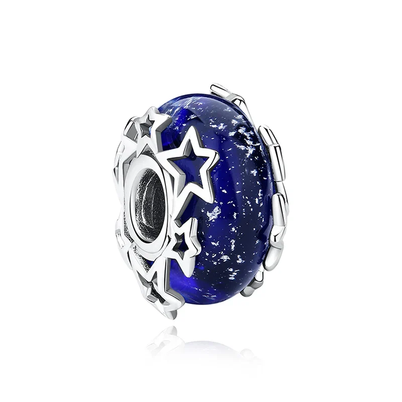 Original 925 Sterling Silver Charms Love Heart Turtle Murano Glass Pendant Beads Fit Pan Bracelet Necklace Jewelry For Women - Image 26